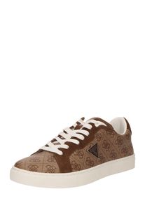 Guess Heren Sneakers laag 'TODI 3' beige / bruin / zilver / wit 40