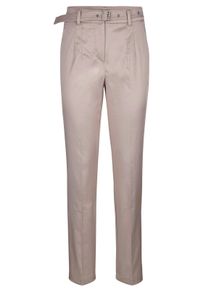Hose mit Gürtel in stein - Alba Moda