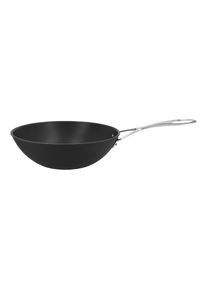 Demeyere Alu Pro 5 30 cm, Wok fond plat, Noir argenté