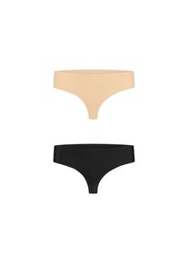 Bye Bra Dames String 'Invisible Thong' beige / zwart S