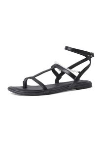 Tamaris Dames Teenslipper zwart / wit 36