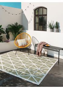 benuta Pop Sisä- ja ulkotilojen matto Orion Vihreä 80x150 cm Grün Geometrinen