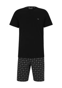 Emporio Armani Heren Pyjama kort grijs / donkergrijs / zwart S