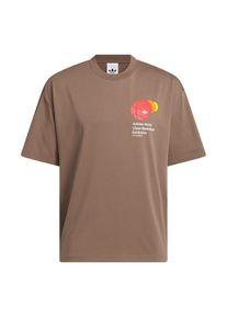 adidas originals T-Shirt 'Q3' Damen umbra / gelb / rot / weiß Größe XS