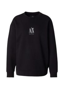 Armani Exchange Dames Sweatshirt zwart / wit M
