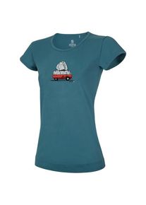 Ocun Womens Classic T Bus-Stone T-shirt Dames (XS |turkoois)