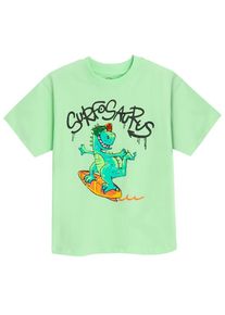 Cool Club T-Shirt blau / hellgrün / orange / schwarz Größe 98