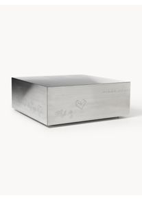 Westwing | Crosby Studios, stolik kawowy z metalu Basse Srebrny Metal S 90 x G 90 cm | Westwing Collection
