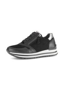 Gabor Dames Sneakers laag zwart / zilver 37