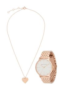 Armani Exchange Dames Analoog horloge rose-goud / wit One Size
