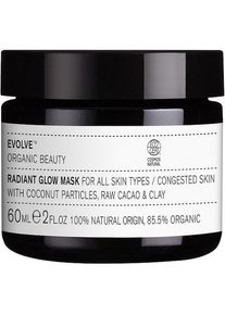 Evolve Organic Beauty Gezichtsmaskers Radiant Glow 2-In-1 Face Mask & Polish Masker Dames 60 ml