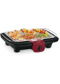 Tefal BG90E5 Easygrill Tischgrill, 2300W, regelbarer Thermostat, rot, schwarz