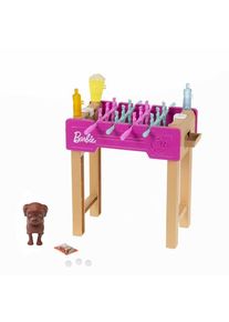 Barbie Mini Playset With Pet Accessories And Working Foosball Table