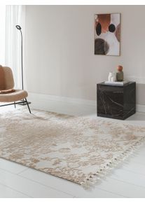 benuta Nest Matto Elias Beige 120x170 cm Koriste,Perinteinen,Reunuksilla,Rakenteiden yhdistelmä