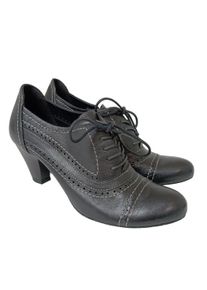Street Super Shoes Lace Shoes Women, Size 38, black, leather