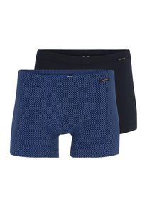 Schiesser Boxershorts Herren nachtblau / schwarz Größe M