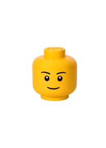Lego Aufbewahrungskopf Groß, Gelb, Junge