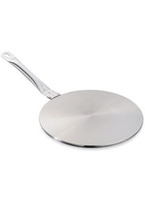 Ibili Induktionsplatte 24 cm Nutze deine Töpfe auf Induktionsherden, Pfanne + Kochtopf, Silber