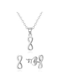 Agato, Schmuck Set, AGSET365R Sterling Silver Jewelry Set (Necklace. Pendant. Earrings), Silber