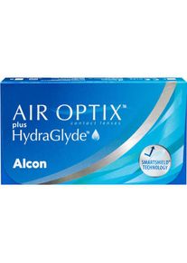 AIR OPTIX, Kontaktlinsen, plus HydraGlyde (-3, Monatslinse, 3 Stk., Sph&auml;risch)