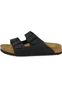 Birkenstock, Damen, Sandalen, Arizona SL Birko-Flor schmal, Schwarz, (47)