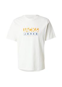 Jack & Jones JACK & JONES Koszulka 'JORSEVEN' dla mężczyzn niebieski / złoty żółty / biały Rozmiar XS