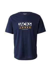 Jack & Jones JACK & JONES Koszulka 'JORSEVEN' dla mężczyzn granatowy / żółty / biały Rozmiar XS