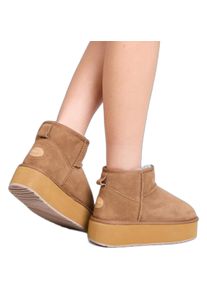 Emu Australia, Damen, Boots + Stiefel, stinger micro plattform stiefeletten, Braun, (39)
