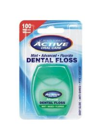 Beauty Formulas, Zahnseide, Active Oral Care - Mint Dental Floss Dental Floss Mint Waxed With Fluoride 100 Meters (100 m)