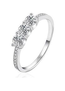 Agato, Ring, - Silver ring with sparkling zircons AGT-R39W - Circuit: 60 mm, (60)