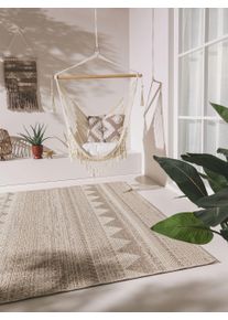 benuta Nest Tapis d'extérieur Naoto Taupe 120x170 cm - Tapis outdoor pour balcon, terrasse et jardin
