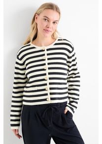 C&Amp;A Cardigan-a coste-a righe, Bianco, Taille: XL