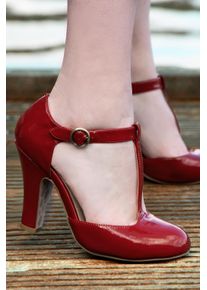 June Mühelos elegante Lackpumps in feurigem Rot