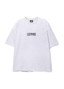 Pull&Bear Pull&Bear Koszulka dla mężczyzn jasnoszary / pastelowy zielony / jasnofioletowy / czarny Rozmiar XS