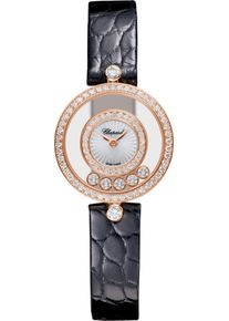 Chopard Happy Diamonds Icons 25.8mm - 203957-5214 - Ladies watch with diamonds, mother of pearl dial and alligator leather strap
