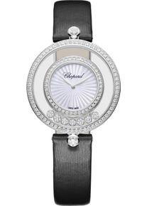 Chopard Happy Diamonds Icons 32mm - 209426-1201 - Ladies watch with diamonds, mother of pearl dial and alligator leather strap