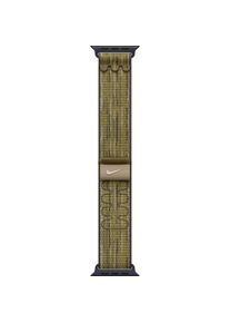 Apple Nike Sport Loop (46 mm, Nylon), Uhrenarmband, Grün, Grau