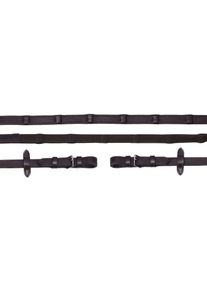 Schockemöhle Durasoft Grip Wide SP Zügel, WB, dark brown/silver