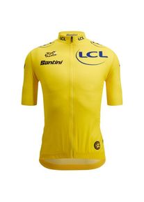 Santini Tour De France Yellow Jersey Cycling jersey Men (S, yellow)