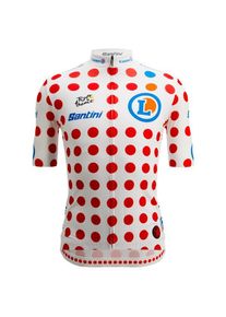 Santini Tour De France Polka Dot Jersey Cycling jersey Men (XL, multi)