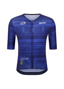 Santini TDF Arrivée Arc De Triomphe Jersey Cycling jersey (XL, blue)