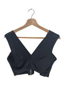 Fashion Union Cropped Top Women, Size 36, black, polyester