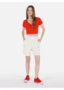Colins Colin's Cargoshorts Damen beige Größe 40 Unifarben