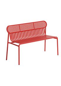 Week-End Garden Banc avec dossier Petite Friture Rouge (Red)