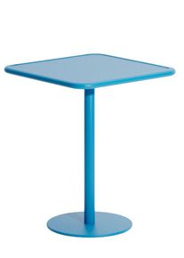 Week-End Bistro Table Square Table haute Petite Friture bleu ciel (Sky blue)