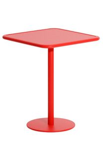 Week-End Bistro Table Square Table haute Petite Friture Rouge (Red)