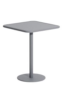 Week-End Bistro Table Square Table haute Petite Friture gris pierre (Stone grey)