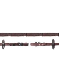 Schockemöhle Durasoft SP Zügel, dark brown/silver, WB