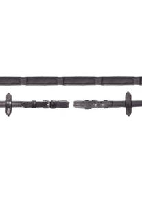 Schockemöhle Durasoft SP Zügel, black/silver, WB XL