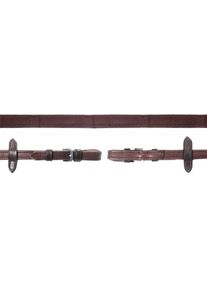 Schockemöhle Durasoft Grip SP Zügel, dark brown/silver, WB XL